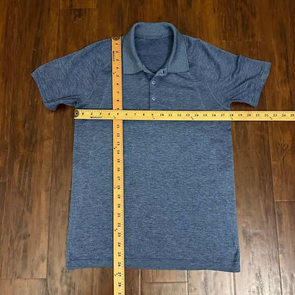 LULULEMON Men's Metal Vent Tech Polo 2.0 Short Sleeve in Blue - Picture 7 of 7